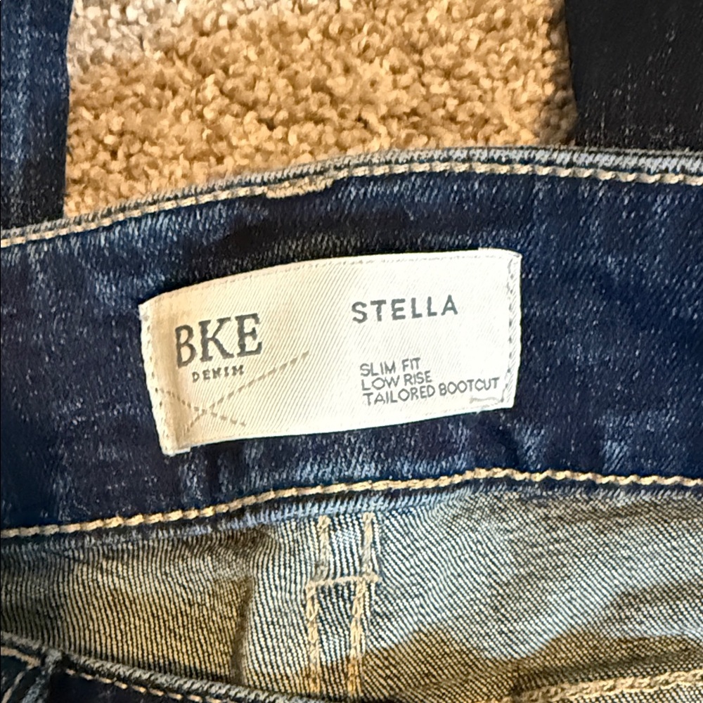 BKE Dark Blue Boot Cut Jeans - Picture 3 of 3